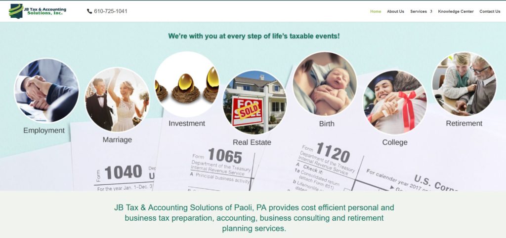 JB Tax & Accounting Solutions, Inc. Website