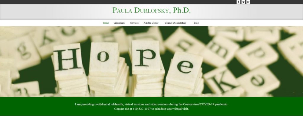 Paula Durlofsky, Ph.D. Website